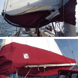 Sail-bag down (broken lazy-jack) and up
